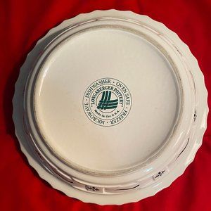 Longaberger Woven Traditions  Green 10" Pie Plate Used Great Condition